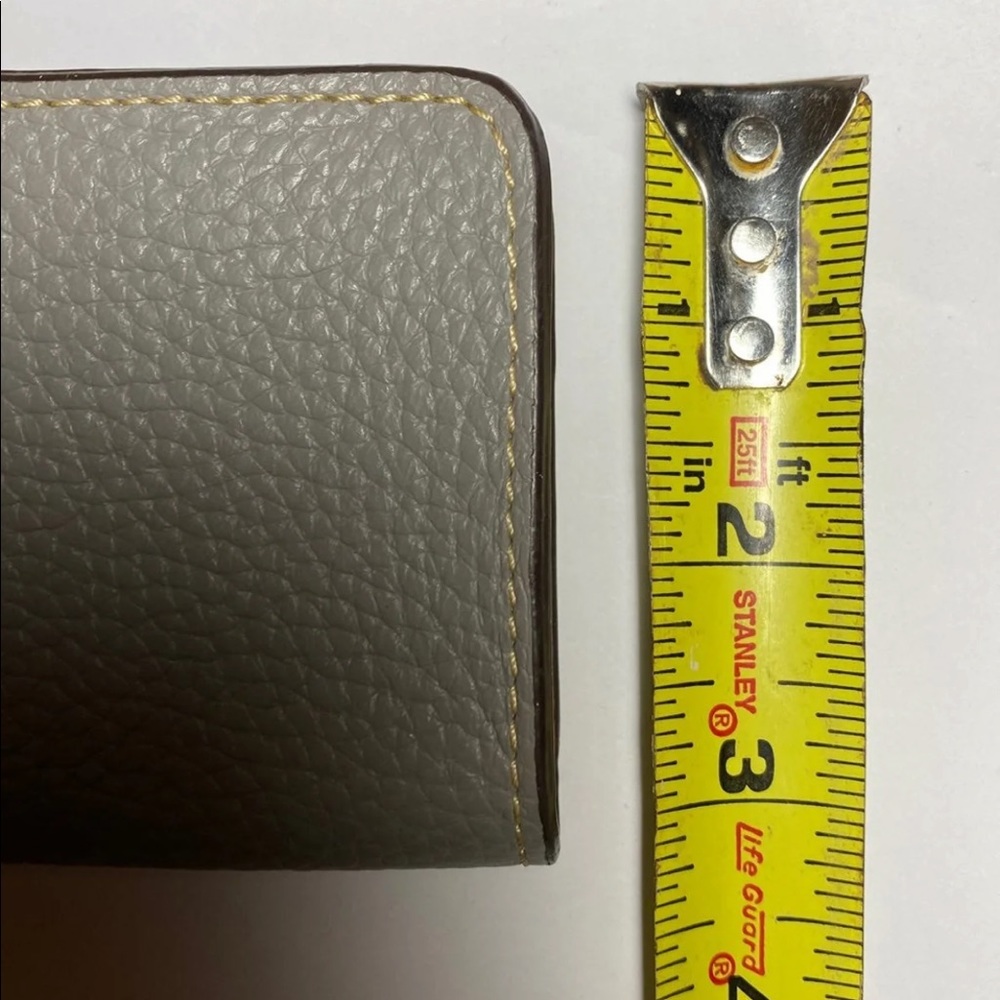 Dooney & Bourke Light Blue Pebbled Leather Wallet with Tan Trim - Picture 6 of 6